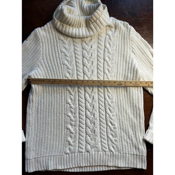 Gap White cable Knit Casual Minimalist sweater size XL - Picture 3 of 6